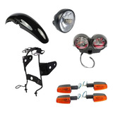 Kit Painel Pisca Paralama Suporte Farol Fan 125 2009 A 2013