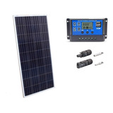 Kit Painel Placa Energia Solar 150w Controlador 30a E Mc4