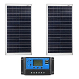 Kit Painel Placa Solar Para Caminhão Carrega Bateria 24v 12v