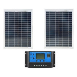 Kit Painel Placa Solar Para Caminhão Carrega Bateria 24v 12v