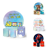 Kit Painel Redondo Trio Capa Cilindro Veste Fácil C elast