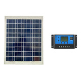 Kit Painel Solar 20w controlador