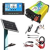 Kit Painel Solar Com Inversor Controlador E Painel Solar Kit Energia Solar Fora Da Com Painel Solar E 3000 W Controlador Carga Solar 30 A