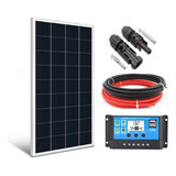 Kit Painel Solar Fotovoltaico 150w Com