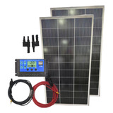 Kit Painel Solar Placa Célula 150w 155w 18v Controlador Cabo