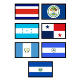 Kit Países América Central Mini Bandeira
