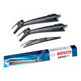 Kit Palheta Dianteira Traseira Bosch Chevrolet Onix 2013