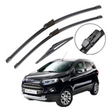 Kit Palheta Limpador Parabrisa Silicone Ecosport 2013 À 2017