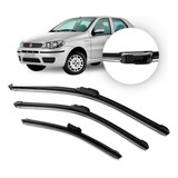 Kit Palheta Para brisas Palio G3 E G4 Dianteiros Traseiro