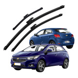 Kit Palhetas Limpador Dianteira E Traseira Onix 2012 A 2018