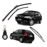 Kit Palhetas Limpador Parabrisa Fiat Palio 2004 A 2007 G4