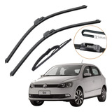 Kit Palhetas Limpador Parabrisa Volks Gol G7 G8 2015 À 2023