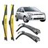 Kit Palhetas Silicone Parabrisa  Ford Fiesta 2003 A 2008