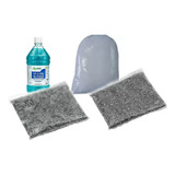 Kit Palitos Lentilha Aço Inox Polimento 2 Shampoo E 1 Pó B5