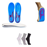 Kit Palmilha Gel Dore Calcanhar Esporão 1 Par Meia Sortido