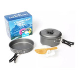 Kit Panelas Alumínio Ds 200 Camping Pesca 8 Pçs Super Leve
