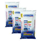 Kit Pano Umedecido Coperalcool Com 3 Pacotes 50 Lenços Cada