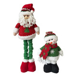 Kit Papai Noel Boneco De Neve Natal Enfeite Decoração Luxo