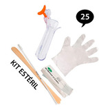 Kit Papanicolau Descartável Estéril Tamanho M 25 Unidades