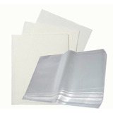 Kit Papel Arroz A4 Sacos Plástico Com Aba Adesiva Pp