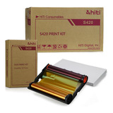 Kit Papel E Ribbon Hiti Para S420 - 6 Unidades