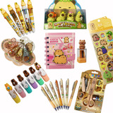 Kit Papelaria Fofa Kawaii Capivara 10 Itens Criativo