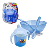 Kit Papinha Tigela Com Ventosa Copo Baby E 2 Colheres