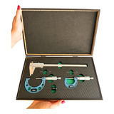 Kit Paquimetro Mitutoyo 200mm 8 02 Micrometros 0 25 25 50