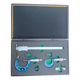 Kit Paquimetro Mitutoyo 200mm 8 2 Micrometros 0 25 25 50
