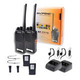 Kit Par 2 Radio Baofeng 777s Walk Talk Comunicador 16 Canais
