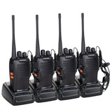 Kit Par 4 Radio Baofeng 777s Walk Talk Comunicador 16 Canais