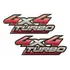 Kit Par Adesivos Compatível Hilux 4x4 Turbo 2009 R084 Cor Padrão