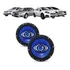 Kit Par Alto Falante Porta 6 E 5 Pol Hurricane 260w Coaxial
