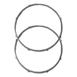 Kit Par Aro 18 Power Hoop 2mm 8 Afinações Surdo Percussão
