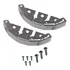 Kit Par Biqueira Para Bota Combat 4 Preto E Cromado Pro Tork