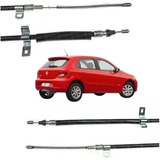 Kit Par Cabo Freio Mão Traseiro Vw Gol G5 Gv 2009 Em Diante