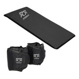 Kit Par Caneleira Tornozeleria 5kg De Peso Colchonete D50