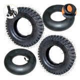 Kit Par Dianteiro Pneu Par Câmera Cadeira Motorizada Cor Preto