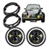Kit Par Farol Led Olho De Anjo Fusca Kombi Com Suportes