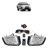 Kit Par Farol Milha S10 Blazer 2001 A 2011 Lente Lisa Vidro