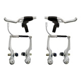 Kit Par Freio V brake Com Maçaneta De Aluminio Lb 919 Pol 