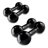 Kit Par Halter 3 E 5 Kg Bola Emborrachado Peso T 16kg
