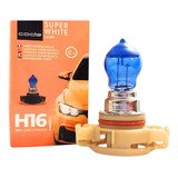 Kit Par Lâmpada Super Branca H16 8500k 12v 24w Efeito Xenon
