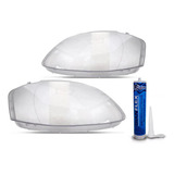 Kit Par Lentes Farol Fox Spacefox 08 09 10 Foco Duplo Cola