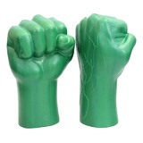 Kit Par Luva Punho Hulk Verde Vingadores Brinquedo Infantil