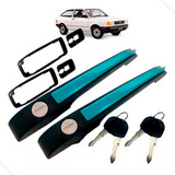 Kit Par Maçaneta Gol Voyage Parati 87 A 96 Quadrado C Friso