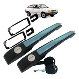 Kit Par Maçaneta Gol Voyage Parati 87 A 96 Quadrado C Friso