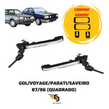 Kit Par Maçaneta Gol Voyage Parati 87 A 96 Quadrado Original