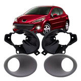 Kit Par Moldura Suporte Milha Peugeoti 207 2009 10 À 2014