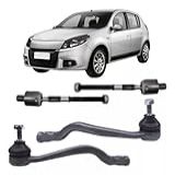 KIT PAR TERMINAL DIRECAO BARRA AXIAL LADO DIREITO LADO ESQUERDO LOGAN SANDERO 2007 